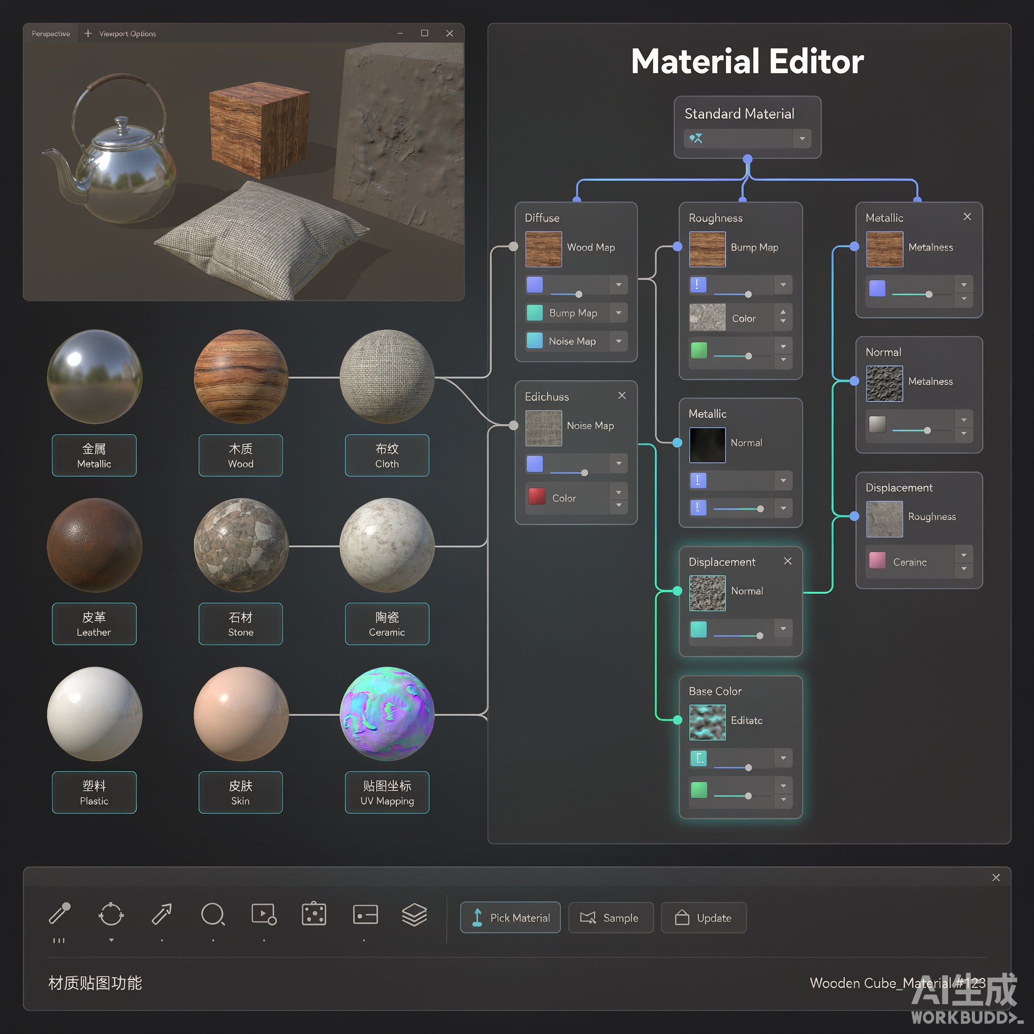 Adobe Dimension功能界面